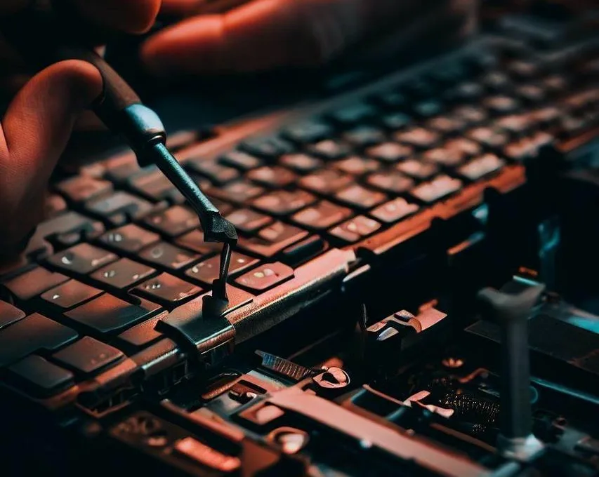 Naprawianie klawiatury w laptopie