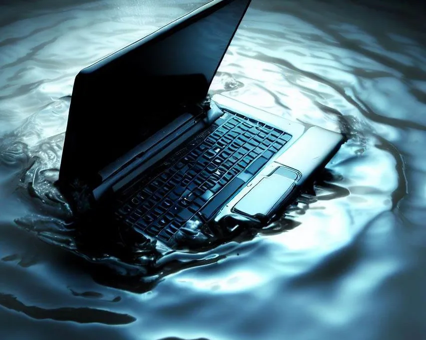 Zalany laptop: jak postępować w przypadku zalania laptopa?
